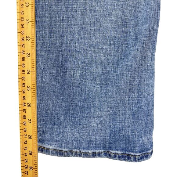 Levi's 505 Jeans Women's Sz14 Blue Straight Leg Stretch Denim Zip Mid-rise 90's - Picture 10 of 17